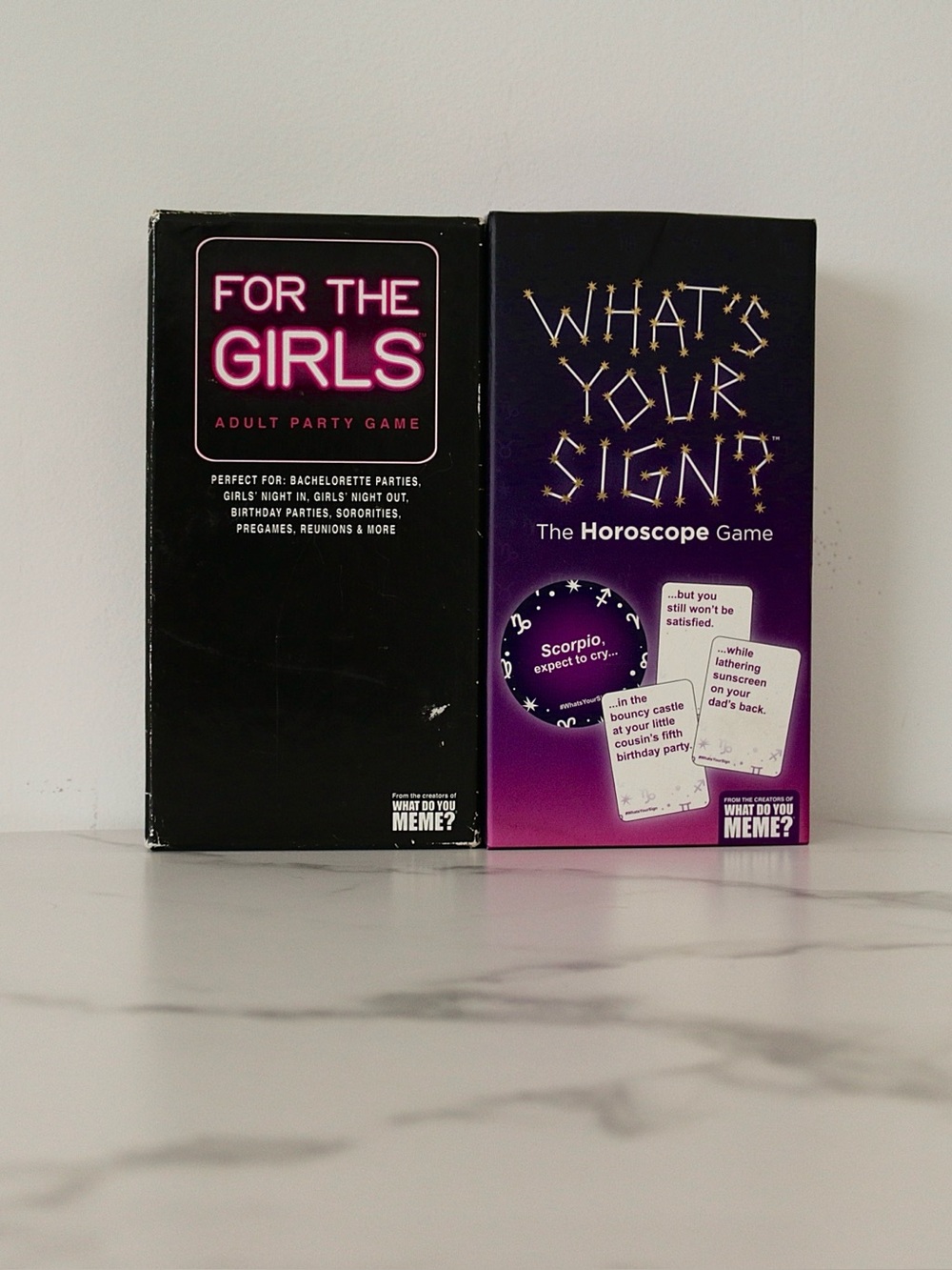 What Do You Meme? The Horoscope Game and Game for the Girls